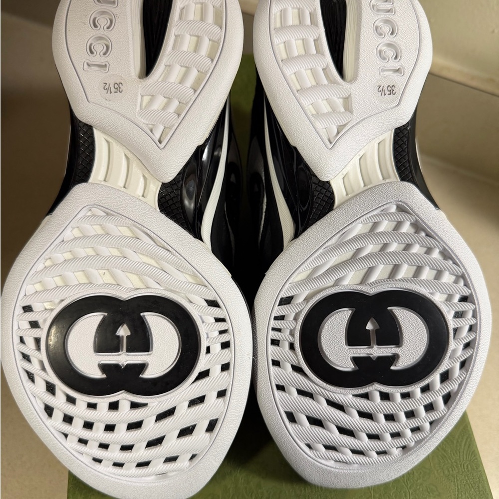 Gucci Monochrome Athletic Shoes - Picture 4 of 6